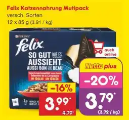 Netto Marken-Discount Felix Katzennahrung Mutipack Angebot
