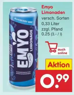 Netto Marken-Discount EMYO Limonaden Angebot