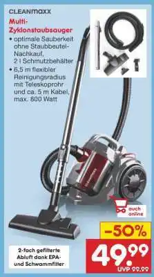Netto Marken-Discount Multi-Zyklonstaubsauger Angebot