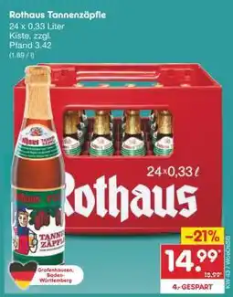 Netto Marken-Discount Rothaus Tannenzäpfle Angebot