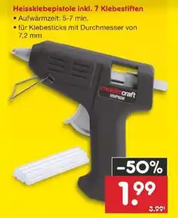Netto Marken-Discount Heissklebepistole inkl. 7 Klebestiften Angebot
