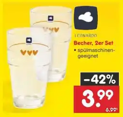 Netto Marken-Discount Becher, 2er Set Angebot