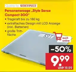 Netto Marken-Discount Personenwaage „Style Sense Compact 300“ Angebot