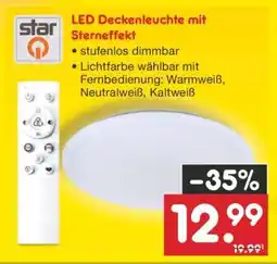 Netto Marken-Discount LED-Deckenleuchte mit Sterneffekt Angebot