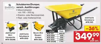 Netto Marken-Discount elektrische Schubkarre MTR-150 Angebot