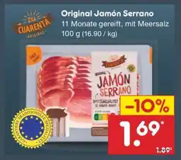 Netto Marken-Discount Original Jamón Serrano Angebot