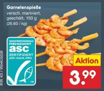 Netto Marken-Discount Garnelenspieße Angebot