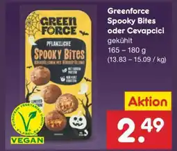 Netto Marken-Discount Greenforce Spooky Bites oder Cevapcici Angebot