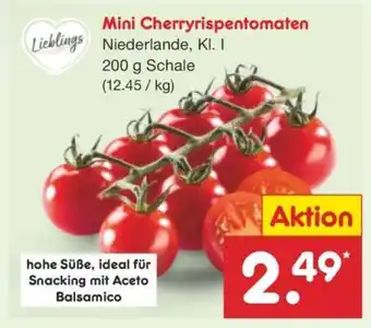 Netto Marken-Discount Mini-Cherryrispentomaten Angebot