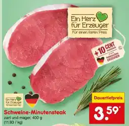 Netto Marken-Discount Schweine-Minutensteak Angebot