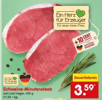 Netto Marken-Discount Schweine-Minutensteak Angebot