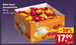 Netto Marken-Discount Ritter Sport Schokowürfel Angebot