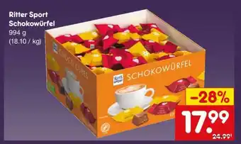 Netto Marken-Discount Ritter Sport Schokowürfel Angebot