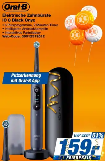 expert Techno Land Oral-B Elektrische Zahnbürste iO 8 Black Onyx Angebot