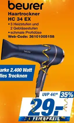 expert Techno Land beurer Haartrockner HC 34 EX Angebot