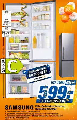 expert Techno Land SAMSUNG Kühl-Gefrierkombination RB38C600CS9/EF Angebot