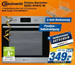 expert Techno Land Bauknecht Einbau-Backofen BAR2 KP8V2 IN Angebot
