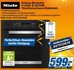 expert Techno Land Miele Einbau-Backofen H 2465 B ACTIVE Obsidianschwarz/Edelstahl Angebot