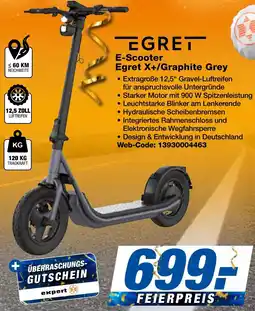 expert Techno Land E-Scooter Egret X+/Graphite Grey Angebot
