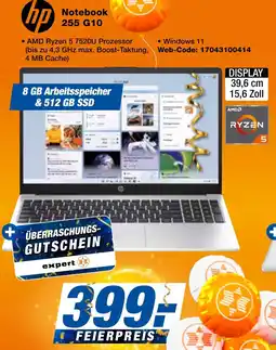 expert Techno Land hp Notebook 255 G10 Angebot