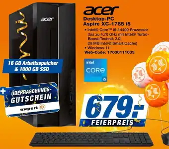 expert Techno Land acer Desktop-PC Aspire XC-1785 i5 Angebot