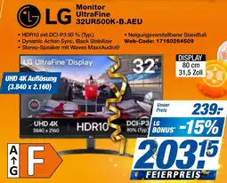 expert Techno Land LG Monitor UltraFine 32UR500K-B.AEU Angebot
