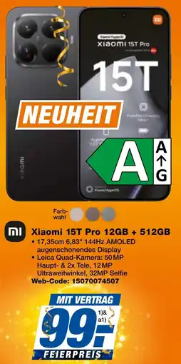 expert Techno Land Xiaomi 15T Pro 12GB + 512GB Angebot