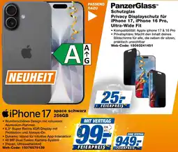 expert Techno Land iPhone 17 space schwarz 256GB Angebot