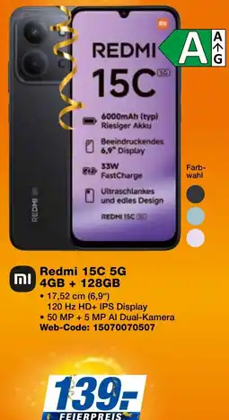 expert Techno Land Redmi 15C 5G 4GB + 128GB Angebot