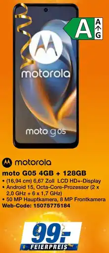 expert Techno Land motorola moto G05 4GB + 128GB Angebot
