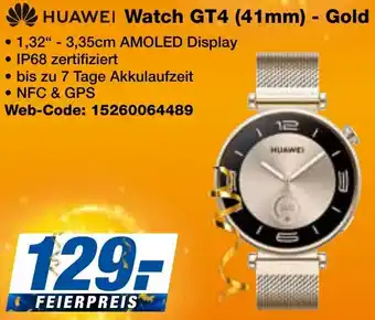 expert Techno Land HUAWEI Watch GT4 (41mm) - Gold Angebot