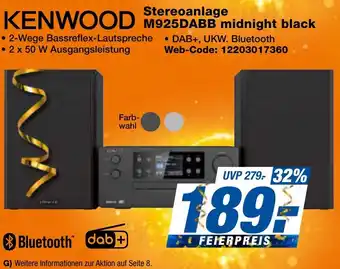 expert Techno Land KENWOOD Stereoanlage M925DABB midnight black Angebot