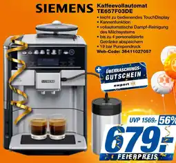 expert Techno Land SIEMENS Kaffeevollautomat TE657F03DE Angebot