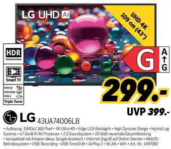 MEDIMAX LG 43UA74006LB Angebot