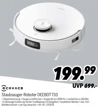 MEDIMAX Ecovacs Staubsauger-Roboter DEEBOT T10 Angebot