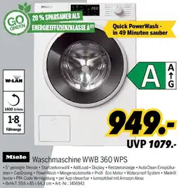 MEDIMAX Miele Waschmaschine WWB 360 WPS Angebot