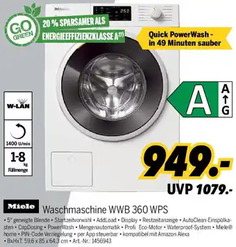 MEDIMAX Miele Waschmaschine WWB 360 WPS Angebot