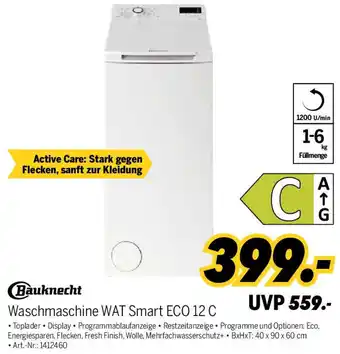 MEDIMAX Bauknecht Waschmaschine WAT Smart ECO 12 C Angebot