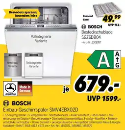 MEDIMAX BOSCH Einbau-Geschirrspüler SMV4EBX02D Angebot