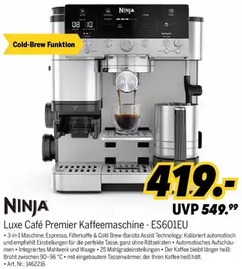 MEDIMAX NINJA Luxe Café Premier Kaffeemaschine - ES601EU Angebot