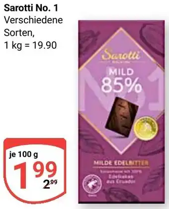 Globus Sarotti No. 1 Angebot
