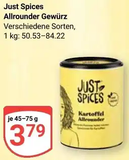 Globus Just Spices Allrounder Gewürz Angebot