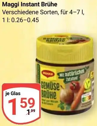 Globus Maggi Instant Brühe Angebot
