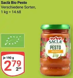 Globus Saclà Bio Pesto Angebot