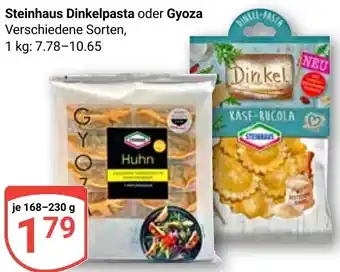 Globus Steinhaus Dinkelpasta oder Gyoza Angebot