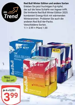 Globus Red Bull Winter Edition und andere Sorten Angebot