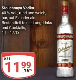 Globus Stolichnaya Vodka Angebot