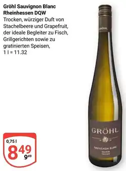 Globus Gröhl Sauvignon Blanc Rheinhessen DQW Angebot