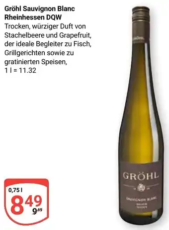 Globus Gröhl Sauvignon Blanc Rheinhessen DQW Angebot