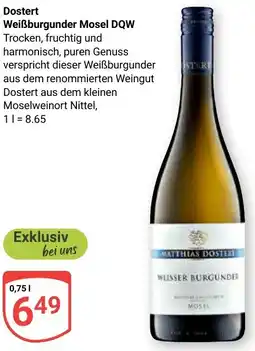 Globus Dostert Weißburgunder Mosel DQW Angebot